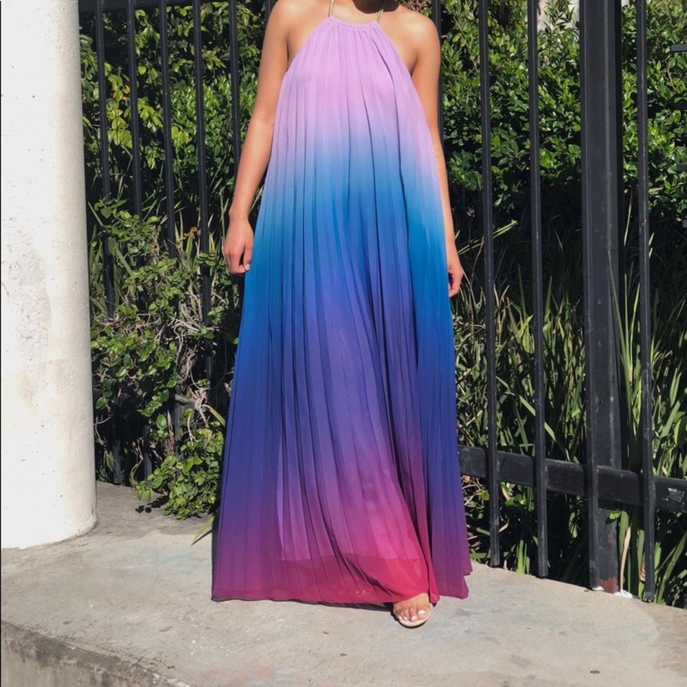 Ombré maxi dress